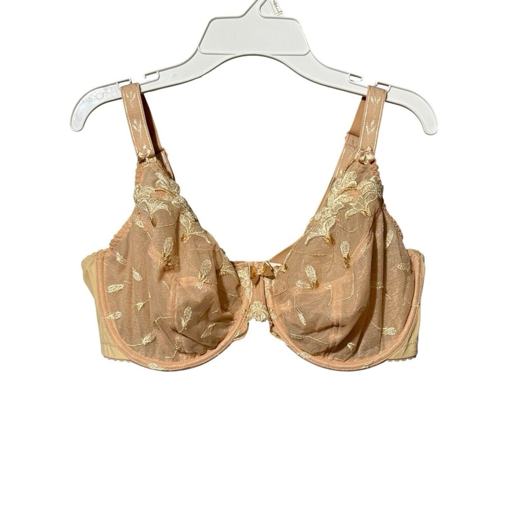 Goddess Georgia Bra 38D Nude Lace Underwire Full Coverage GD8010 NWOT
